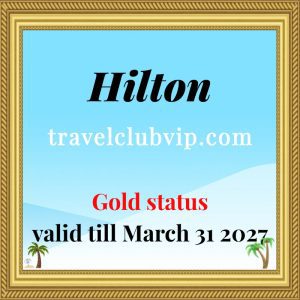 Hilton Honors Gold Status (valid till March 2027)