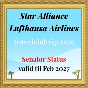 Star Alliance Gold Lufthansa Airlines Senator Status valid until Feb 2027